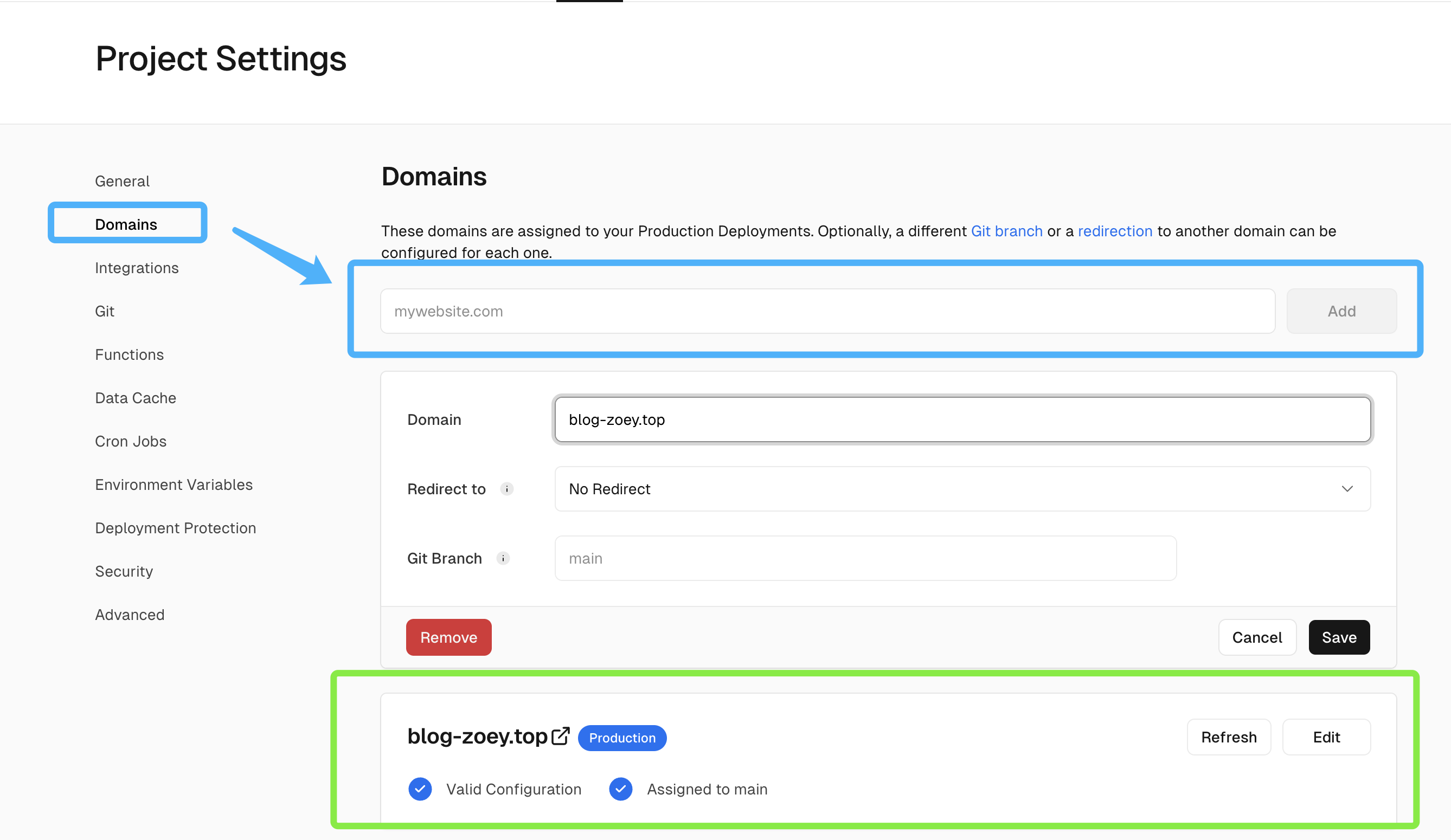 vercel-add-domain